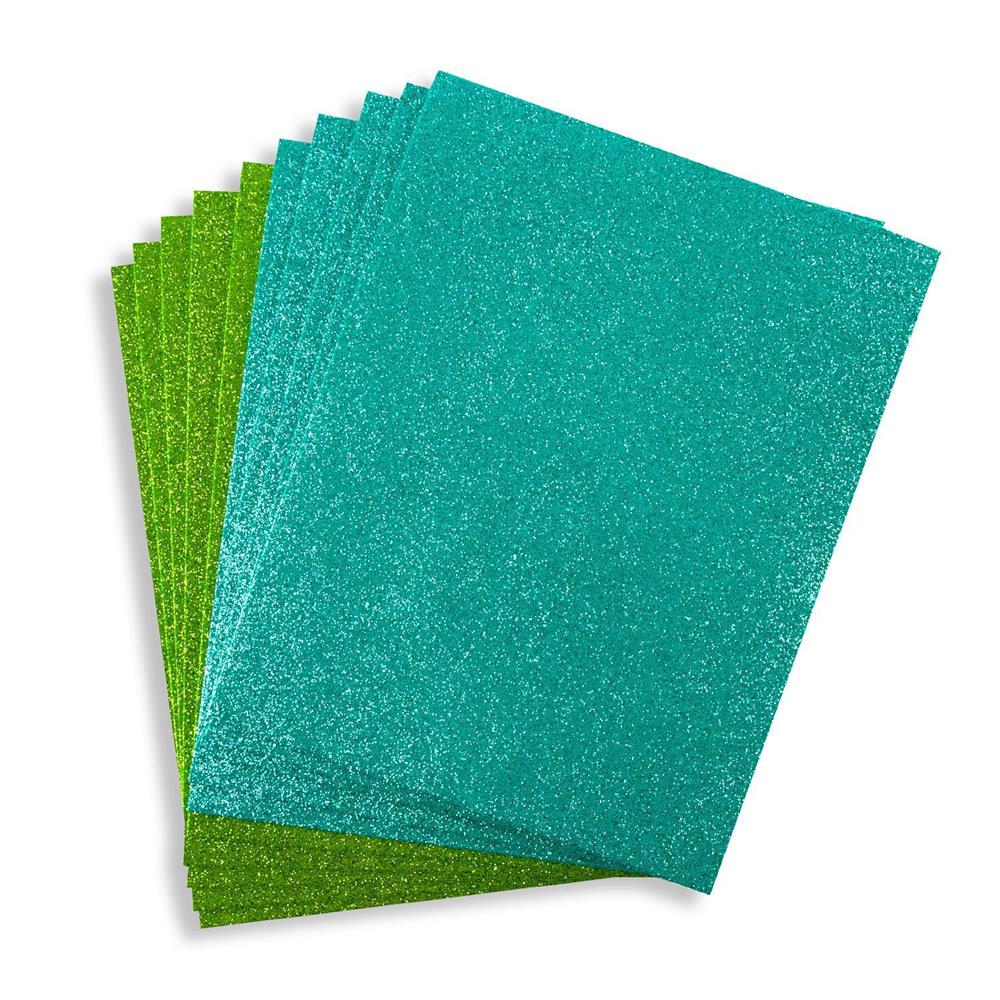 Spellbinders Pop Up Die Cutting Glitter Foam Sheets - Choose 2 - Shimmering Tropics