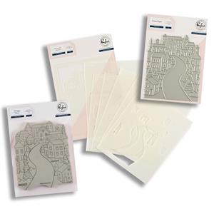 Pinkfresh Studio Holiday Street Collection - Stamp, Stencils & Press Plate - 237301