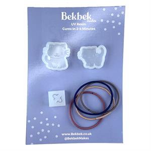 Bekbek Makes UV Resin - Cute Animals Hair Bobble Reusable Silicone Mould Set  - 247509