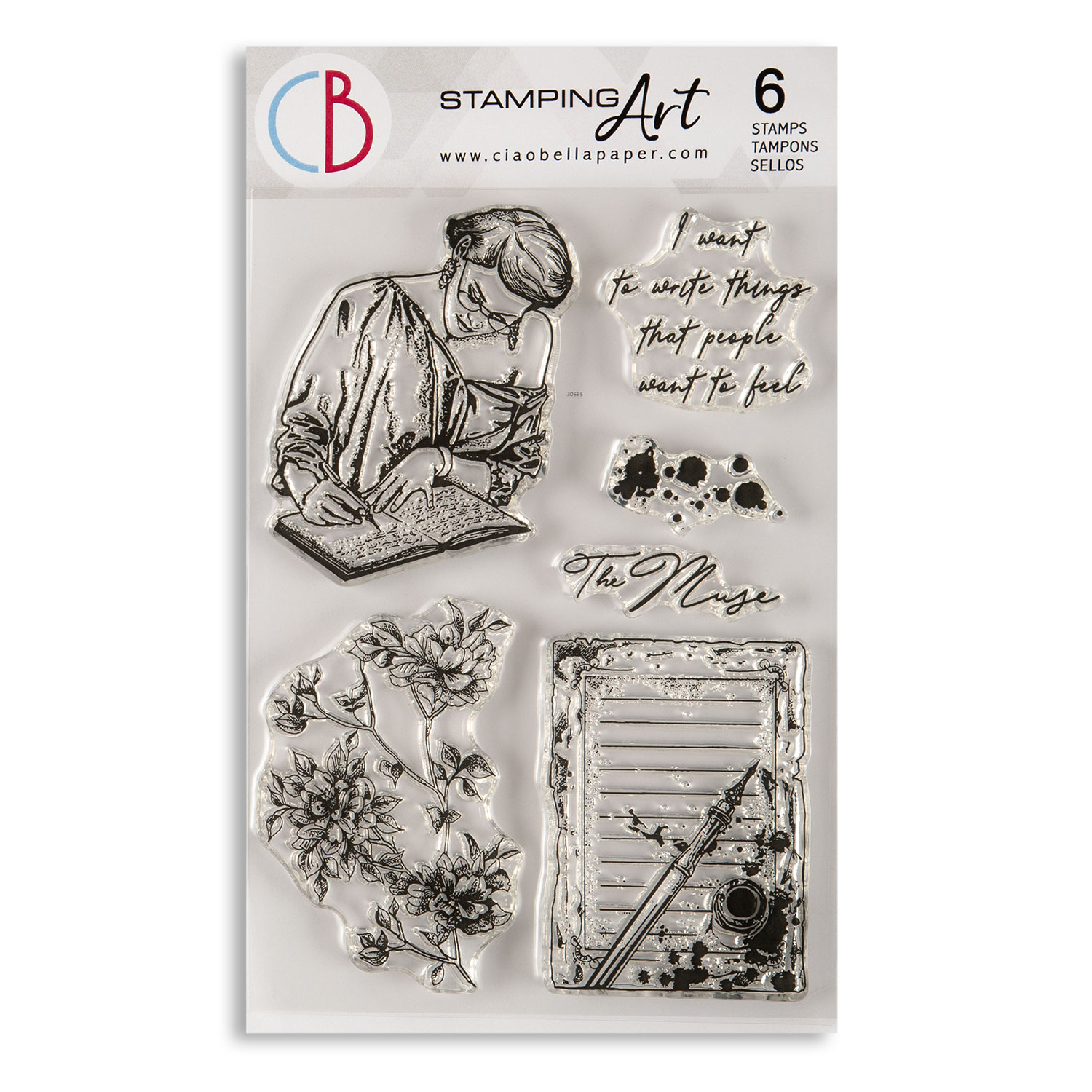 Ciao Bella 6" x 4" Clear Stamps Pick-n-Mix - Choose 2 - Muse