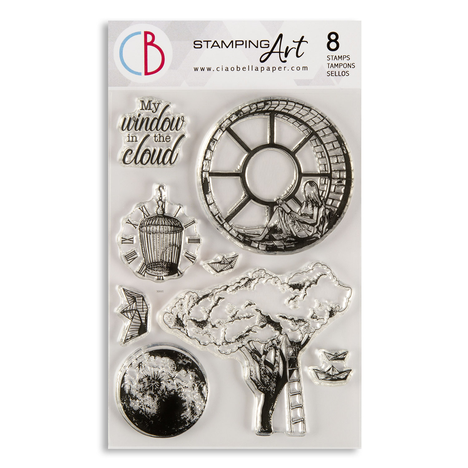 Ciao Bella 6" x 4" Clear Stamps Pick-n-Mix - Choose 2 - Window In The Cloud