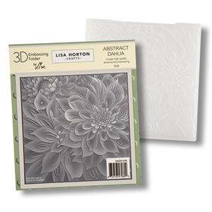 Lisa Horton Crafts 6x6" Abstract Dahlia Embossing Folder - 249086
