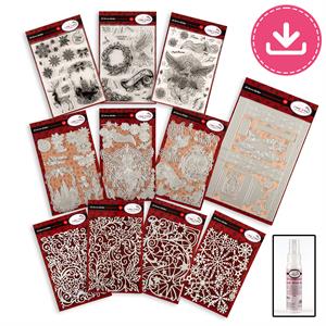 Dawn Bibby Creations Art Nouveau Christmas Complete Collection with Free Digital Download & Dawn Bibby Glue worth £10.98 - 249935