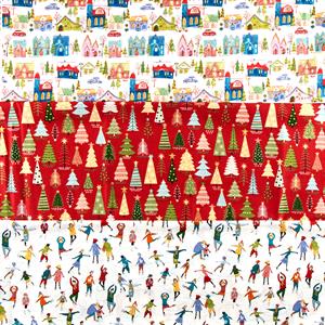 Pinflair 3 x 1/2m 100% Cotton Fabric Packs - Festivities in the Park - 251243