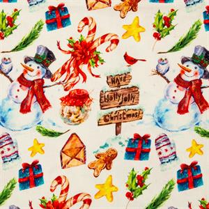 Fabric Freedom Christmas Route to the North Pole Digital Print 100% Quilting Cotton - 0.5m Fabric Length - 260749