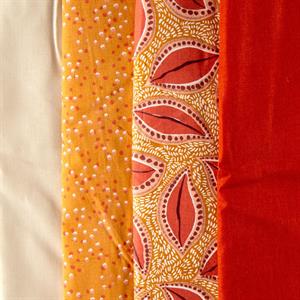 Fabric Freedom Gold & Terracotta Bari Wonderful Wide Width Fabric Pack - 2m in Total - 262040