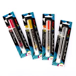 Pentel 4 x Pick n Mix Dual Metallic Brush Pens - 266052
