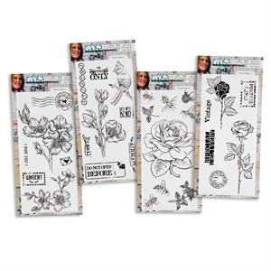 COOSA Crafts Postal Flowers Stamp Set Collection - 269117