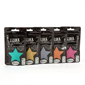 IZINK Set of 5 x Glitter Pouches - Colours May Vary - 269948