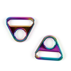 Fabric Freedom Rainbow Metal Triangle Connector 25mm/1". 2 Per Pack - 273249