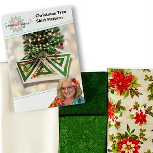 Sarah Payne's Christmas Tree Skirt Kit - Contains: 1.45 Metres of Fabric & Pattern - 275866