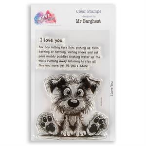Art Inspirations with Mr Barghest A7 Stamp Set - I Love You - 2 Stamps - 282400