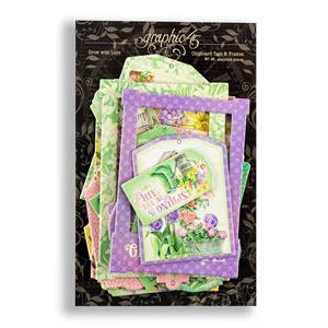 Graphic 45 Grow with Love Chipboard Tags & Frames - 285432