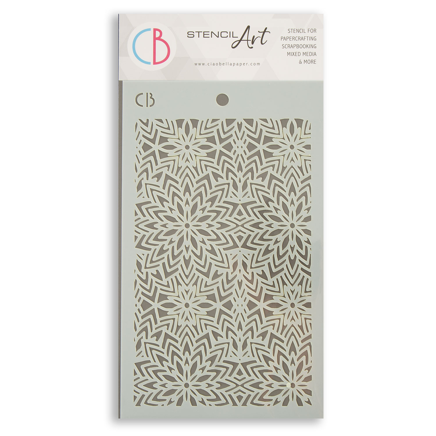 Ciao Bella 5" x 8" Stencils Pick-n-Mix - Choose 3 - Snowflake Balls