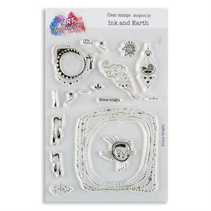 Art Inspirations with Ink & Earth A5 Stamp Set - Shine Bright - 17 Stamps - 285645
