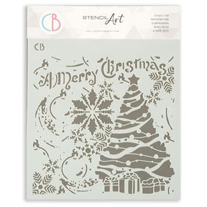Ciao Bella Dear Santa 8" x 8" Stencil - Magic Holidays - 286266