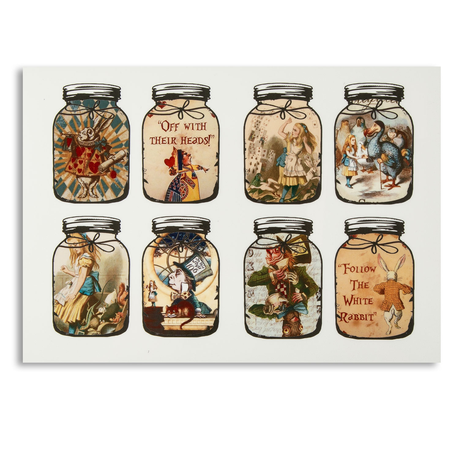 Emlems A4 Transparent Sticker Sheets - Pick n Mix - Choose 4  - Wonderland Jars 