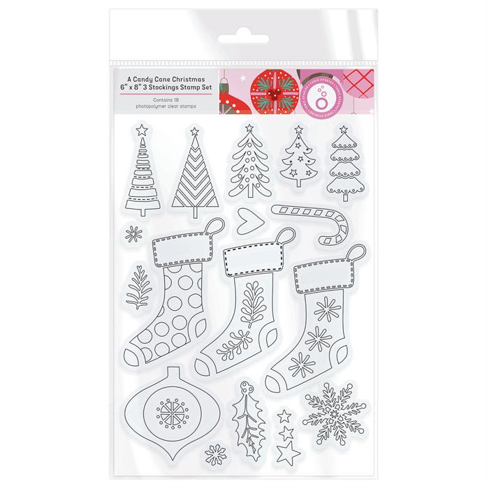 Tonic Studios A Candy Cane - 3D Embossing Folder & Stencil Collection ...