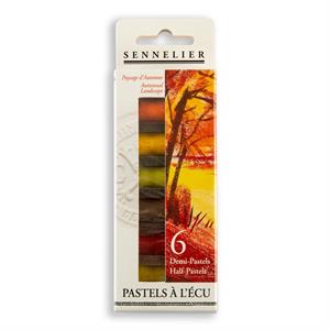 Sennelier 1/2 Soft Pastels - 6 Sticks -  Autumn Landscape - 295363