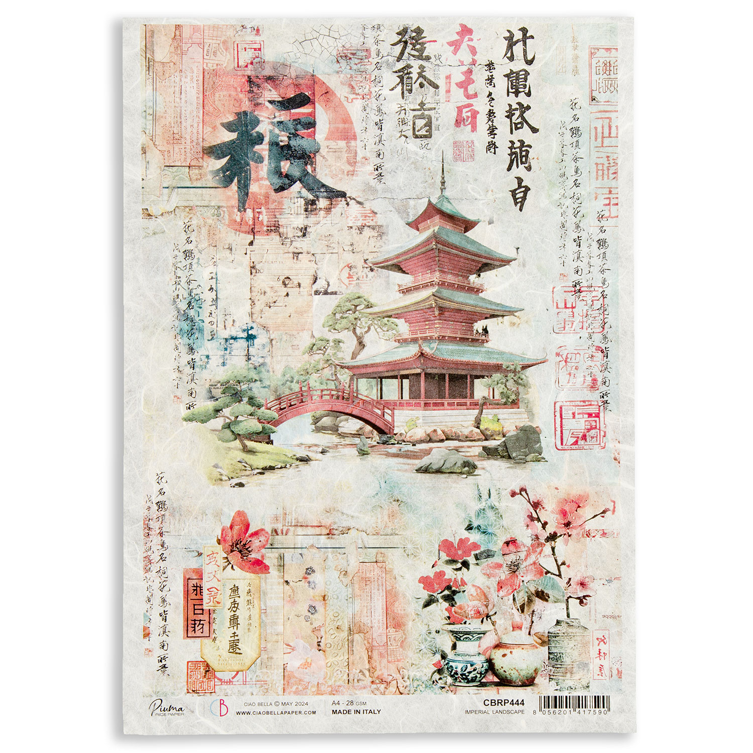 Ciao Bella Land of the Rising Sun Rice Papers Pick-n-Mix - Choose 5 - Imperial Landscape