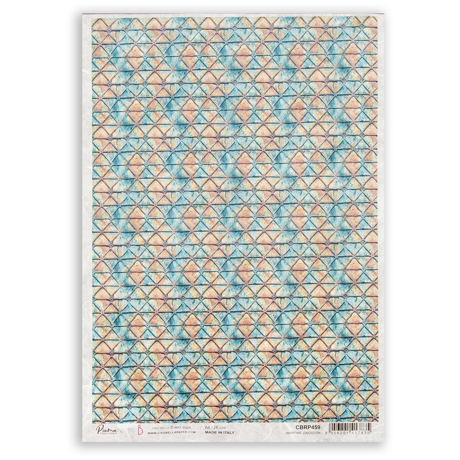 Ciao Bella 5 x Coral Reef A4 Rice Paper - Choose any 5 - Maritime Oxidation 
