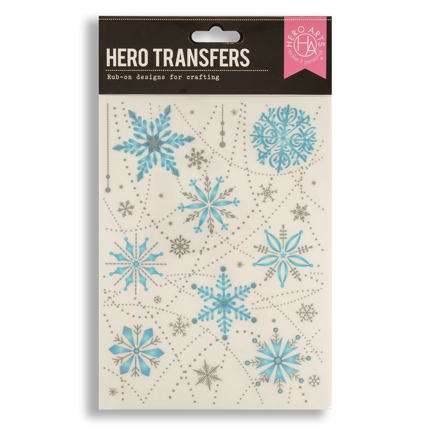 Hero Arts 6x8" Transfers Pick N Mix - Choose 2 - 2 Sheets per Pack - Snowflake - Dispatched from 5th July 2024