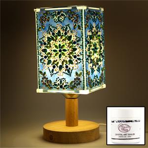 Crystal Art LED Lamp  - Mandala & 150ml Sealer - 310371