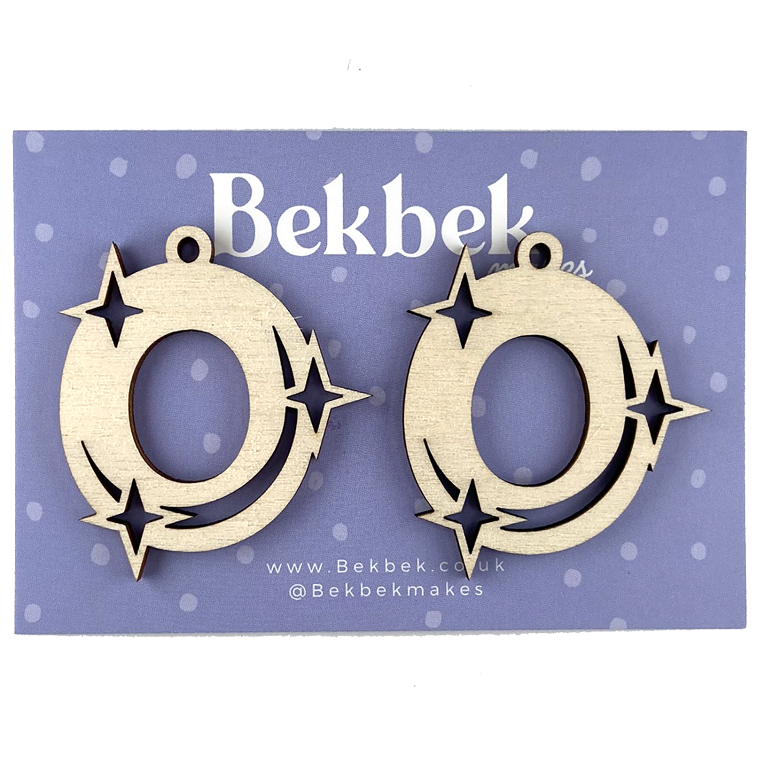 Bekbek Makes UV Resin - Wooden Alphabet Sparkle Keyring Blanks Pick N Mix - Choose Any 4 - O