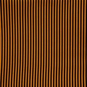 Clothwork Halloween Parade Orange Stripe 0.5m Fabric Length - 312172