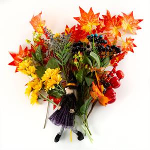 Dawn Bibby Autumn Bundle with Witch, Leaves And Berries - 314830