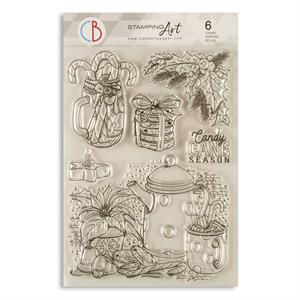 Ciao Bella Clear Stamp Set 6"x8" - Candy Cane Season - 325649