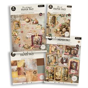 Studio Light Essentials Romantic Christmas Paper Collection - Die Cut Pad, Card Making Pad, Patterns & Backgrounds - 331233
