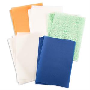 Jellybean Crafts  50 x Coloured Sheets Plain & Printed A4 Vellum - Colours May Vary - 334602