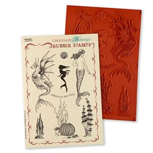 Chocolate Baroque Sea Dragon A5 Unmounted Stamp Sheet - 8 Images - 336012