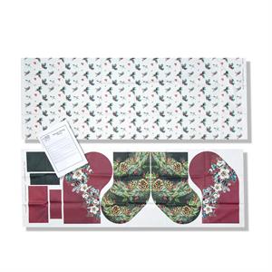 Lemon Lane Christmas Stocking Bundle - Panel 1/2m Festive Foliage & Downloadable Pattern - 338059