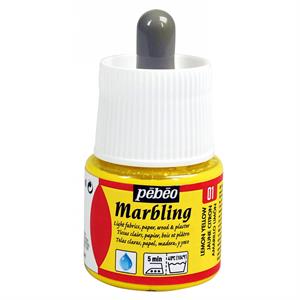 Pebeo 45ml Lemon Yellow Marbling Paint - 344581