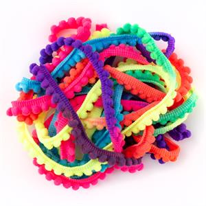 Fabric Freedom Mini PomPom Rainbow Trim - 5m Piece - 347921