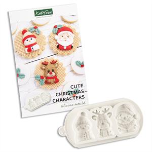 Katy Sue Designs Cute Christmas Characters Silicone Mould - 348266