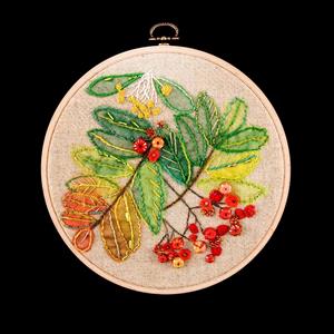 Rowandean Embroidery Rowan and Pyracanthas Berries Embroidery Kit - 349358