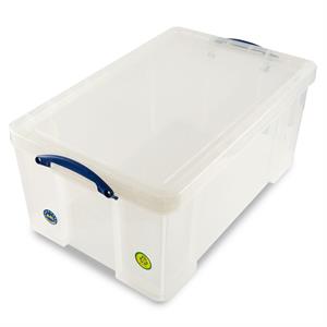 Really Useful Boxes 64L Clear with Lid - 357271