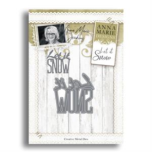 Anna Marie Designs Let it Snow Sentiment Die - 1 Die - 363995