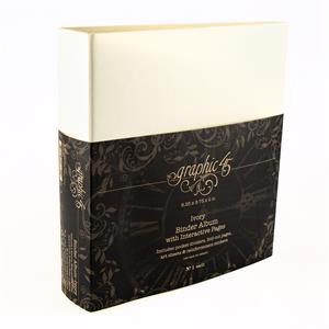 Graphic 45 Binder Album with Interactive Pages - Ivory - 370988