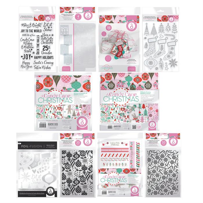 Tonic Studios A Candy Cane Full Collection - Paper, Foils, Dies, Stamps ...