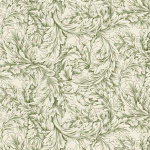 Morris & Co The Cotswold Holiday Collection Small Acanthus Scroll 0.5m Fabric Length - 377357