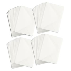 Jellybean Crafts 250 x C6 White Linen Envelopes 100gsm - 379711