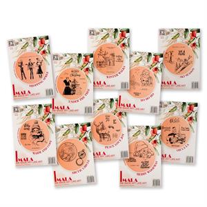 IMALA Christmas Icons A5 Stamp 10 Piece Complete Collection - 46 Stamps - 382821