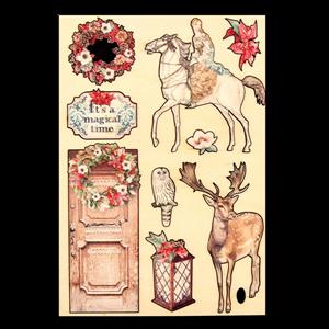 Stamperia Wooden Shapes - Winter Tales Horse & Deer  - 386195