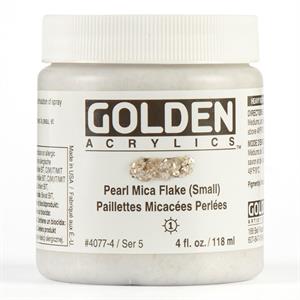 Golden Heavy Body Acrylic 118ml - Pearl Mica Flake - 387146