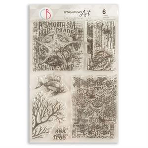 Ciao Bella Coral Reef 6x8" Clear Stamp - Submersible Secrets - 395202