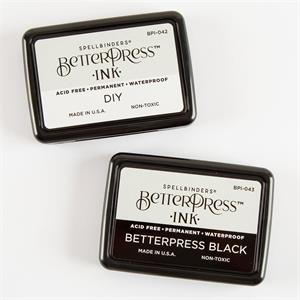 Spellbinders BetterPress Black Ink Pad & BetterPress DIY Ink Pad - 405351